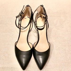 Franco Sarto Trudy strappy black wedge